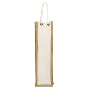 The Jute & Cotton Wine Bag