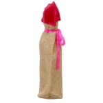 The Festive Jute & Satin Wine Bag