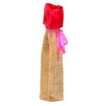 The Festive Jute & Satin Wine Bag