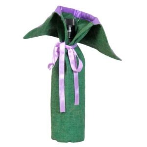 The Stylish Jute & Satin Wine Bag