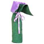 The Stylish Jute & Satin Wine Bag