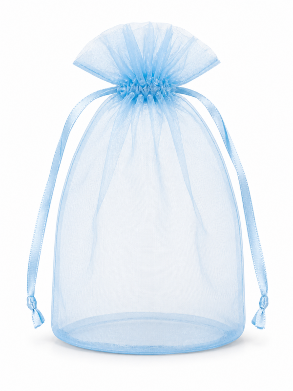 Round Flat Bottom Organza Drawstring Bags | Norquest Brands