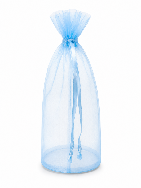 Round Flat Bottom Organza Drawstring Bags | Norquest Brands